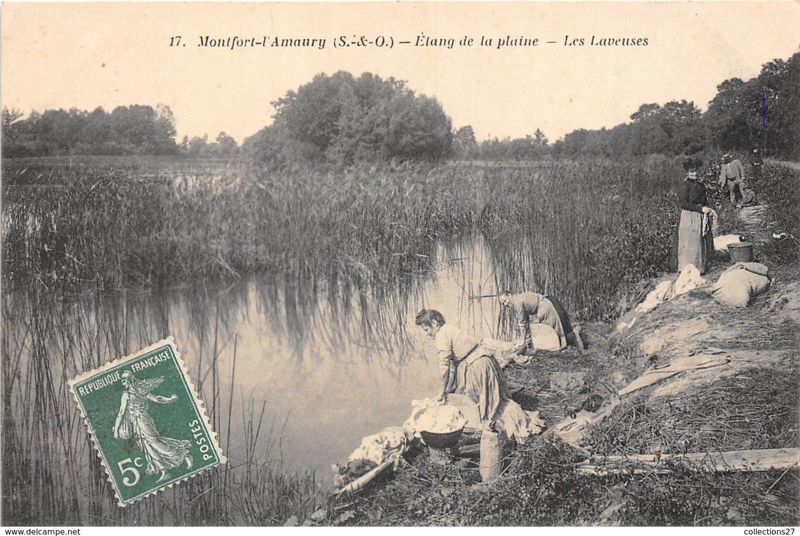 78-MONTFORT-L'AMAURY- ETANG DE LA PLAINE, LES LAVEUSES - Montfort L'Amaury