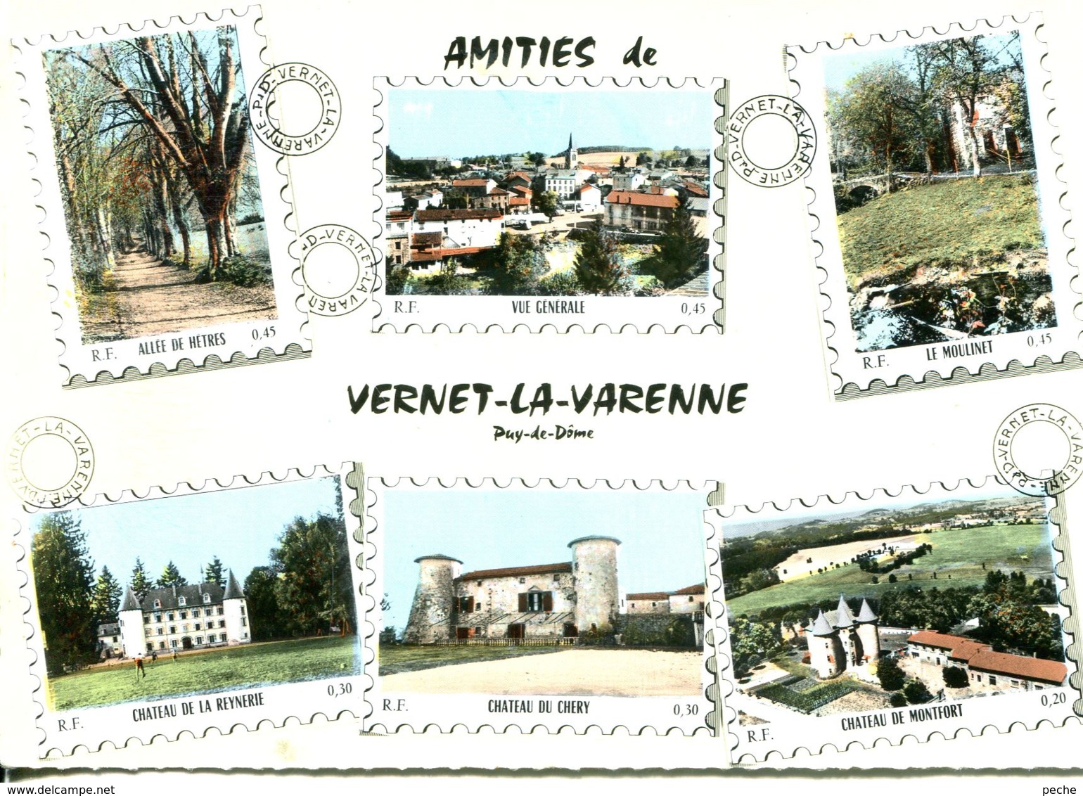 N°73998 -cpsm GF Amitiés De Vernet La Varenne -multivues- - Autres & Non Classés