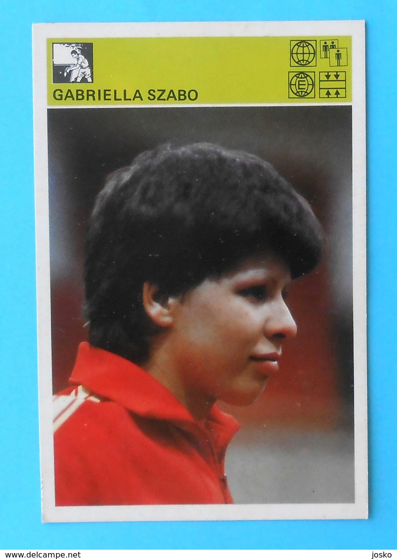 GABRIELLA SZABO Hungary - Yugoslavia Old Card Svijet Sporta * Table Tennis De Table Tischtennis Tenis De Mesa Ping Pong - Tenis De Mesa