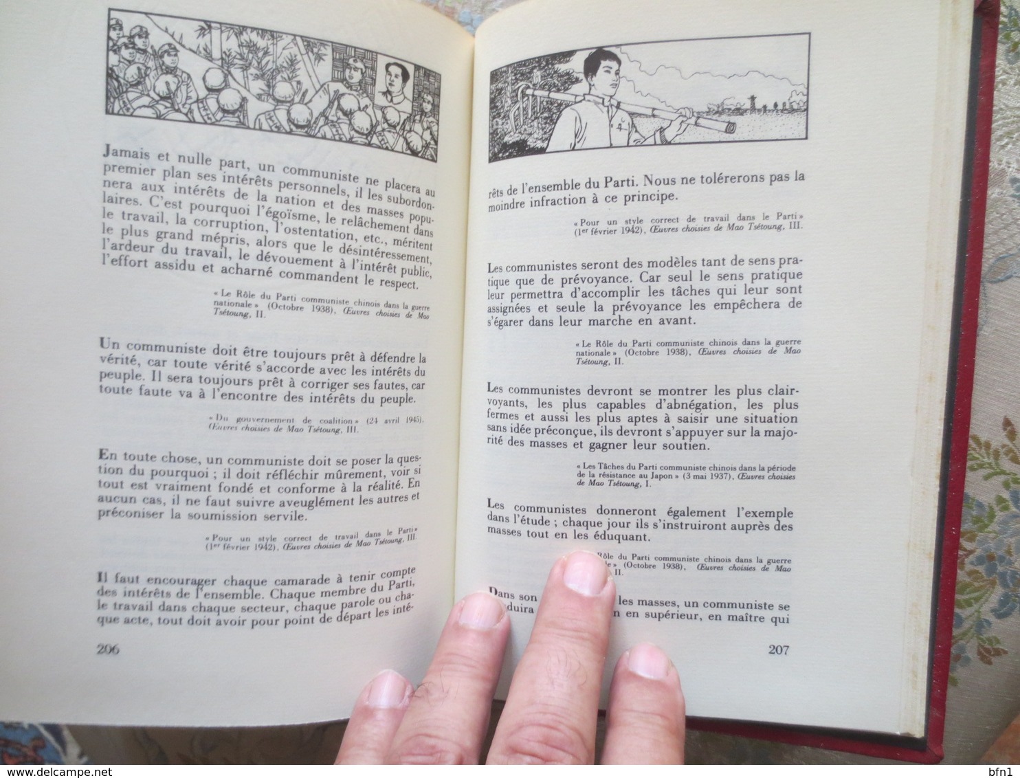 Mao Tsé-Toung  Les citations De Mao Tsé-Toung (Le Livre Rouge) (bilingue chinois-français)  1975- Jean De Bonnot