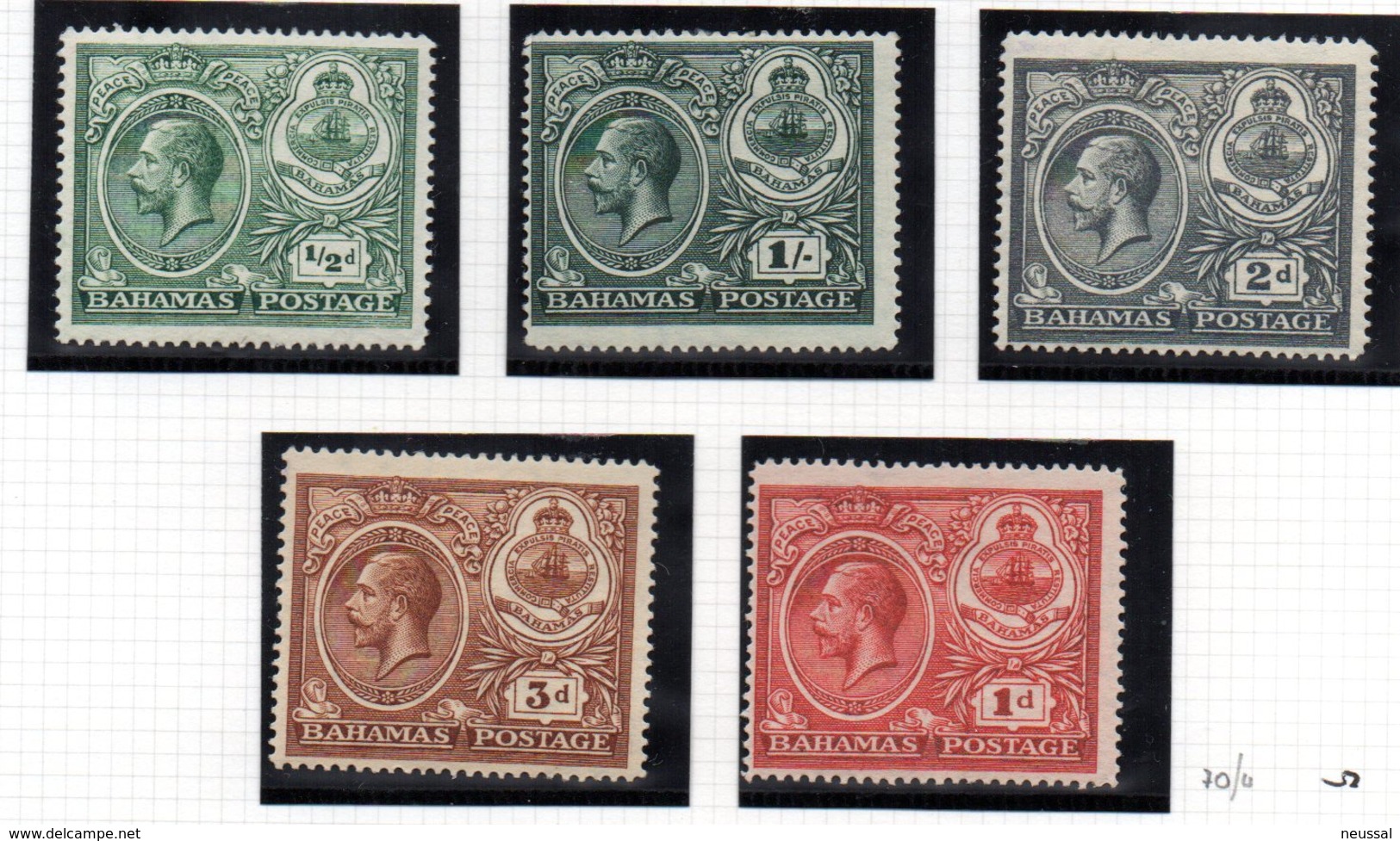 Serie Nº 70/4 Bahamas - 1859-1963 Crown Colony