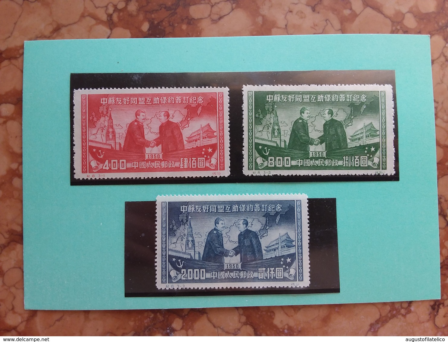 CINA - Stalin E Mao 1950 - Nuovi + Spese Postali - Unused Stamps