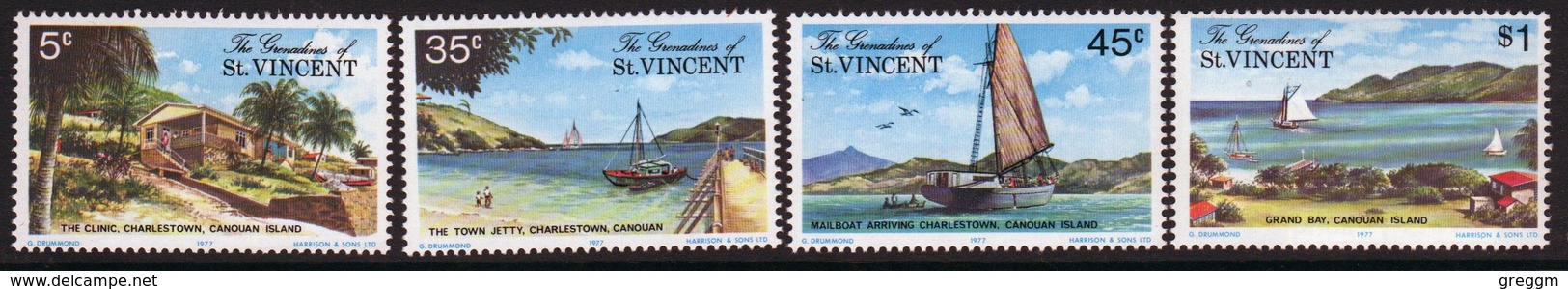 St.Vincent & Grenadines 1977 Set Of Stamps Commemorating Canouan Island. - St.Vincent & Grenadines