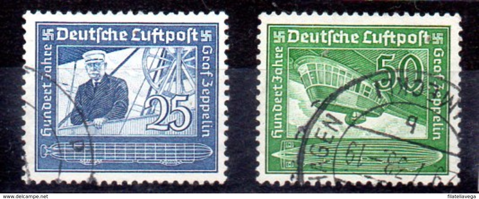 Serie De Alemania Imperio Aéreo N ºYvert  57/58 O Valor Catálogo 4.0€ - Usados