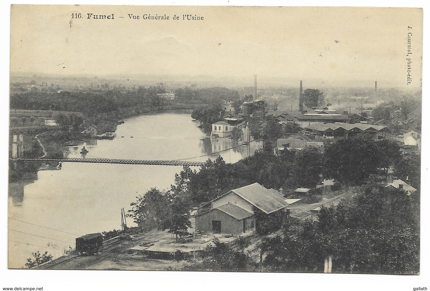 47-FUMEL-Vue Générale De L'Usine...1911  Gare... - Fumel