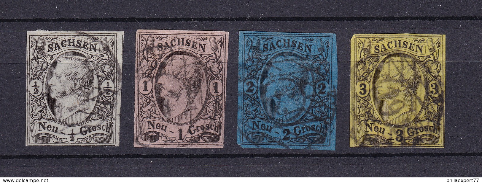 Sachsen - 1855/63 - Michel Nr. 8/11 - 65 Euro - Sachsen