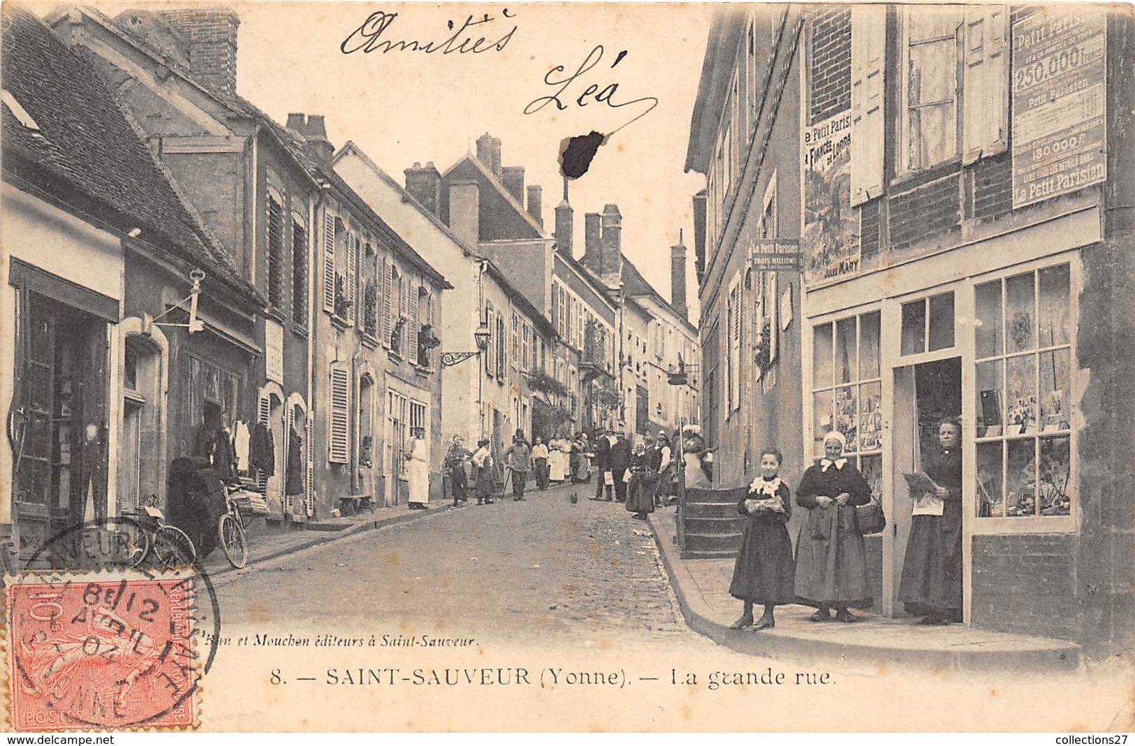 89-SAINT-SAUVEUR- LA GRANDE RUE - Saint Sauveur En Puisaye