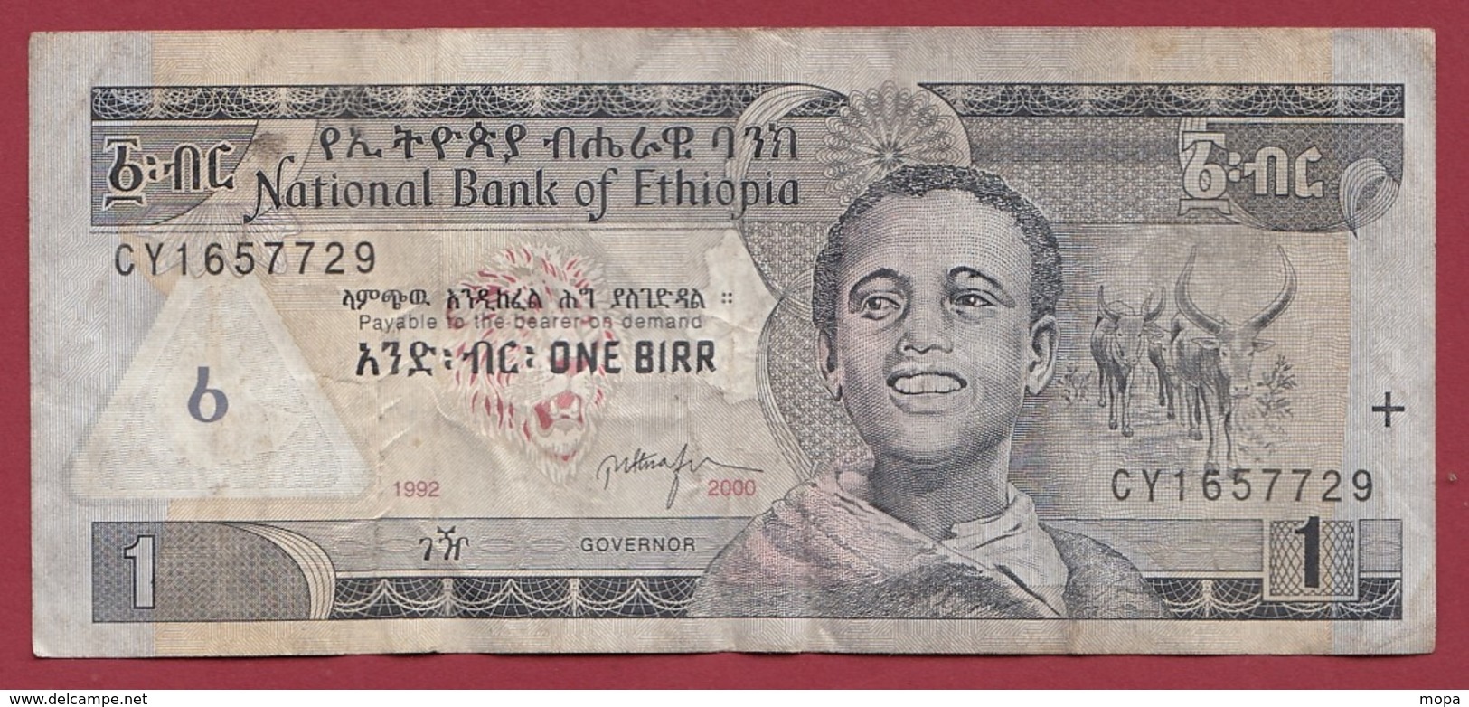 Ethiopie 1 Birr 2000 Dans L 'état - Etiopía