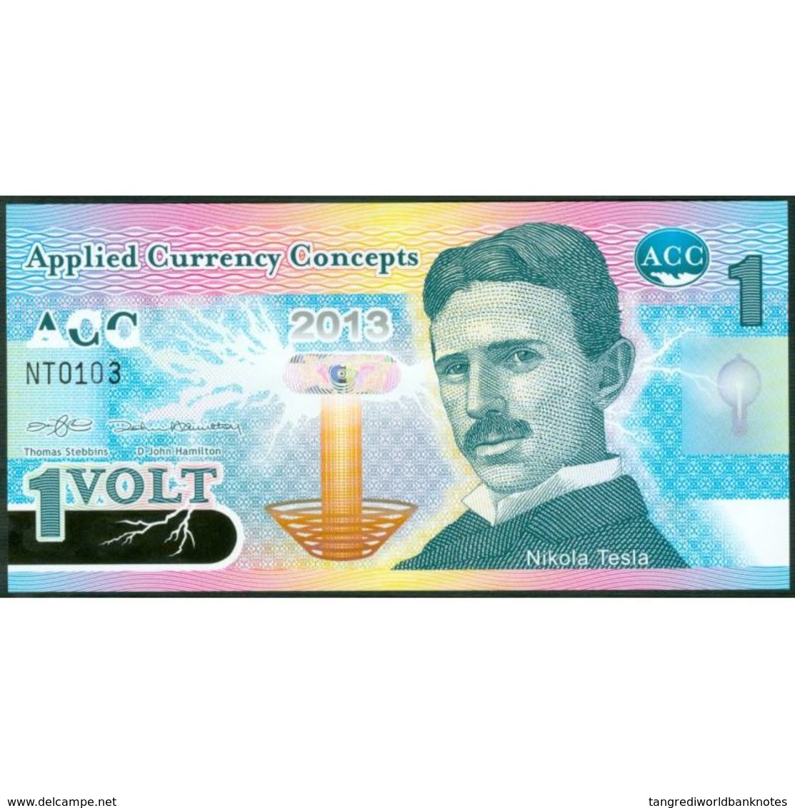 TWN - APPLIED CURRENCY CONCEPTS (private Issue) - 1 Volt 2013 Polymer UNC - Altri & Non Classificati