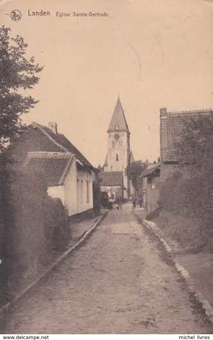 Landen - Eglise Sainte-Gertrude - Circulé - Animée - Nels - TBE - Landen