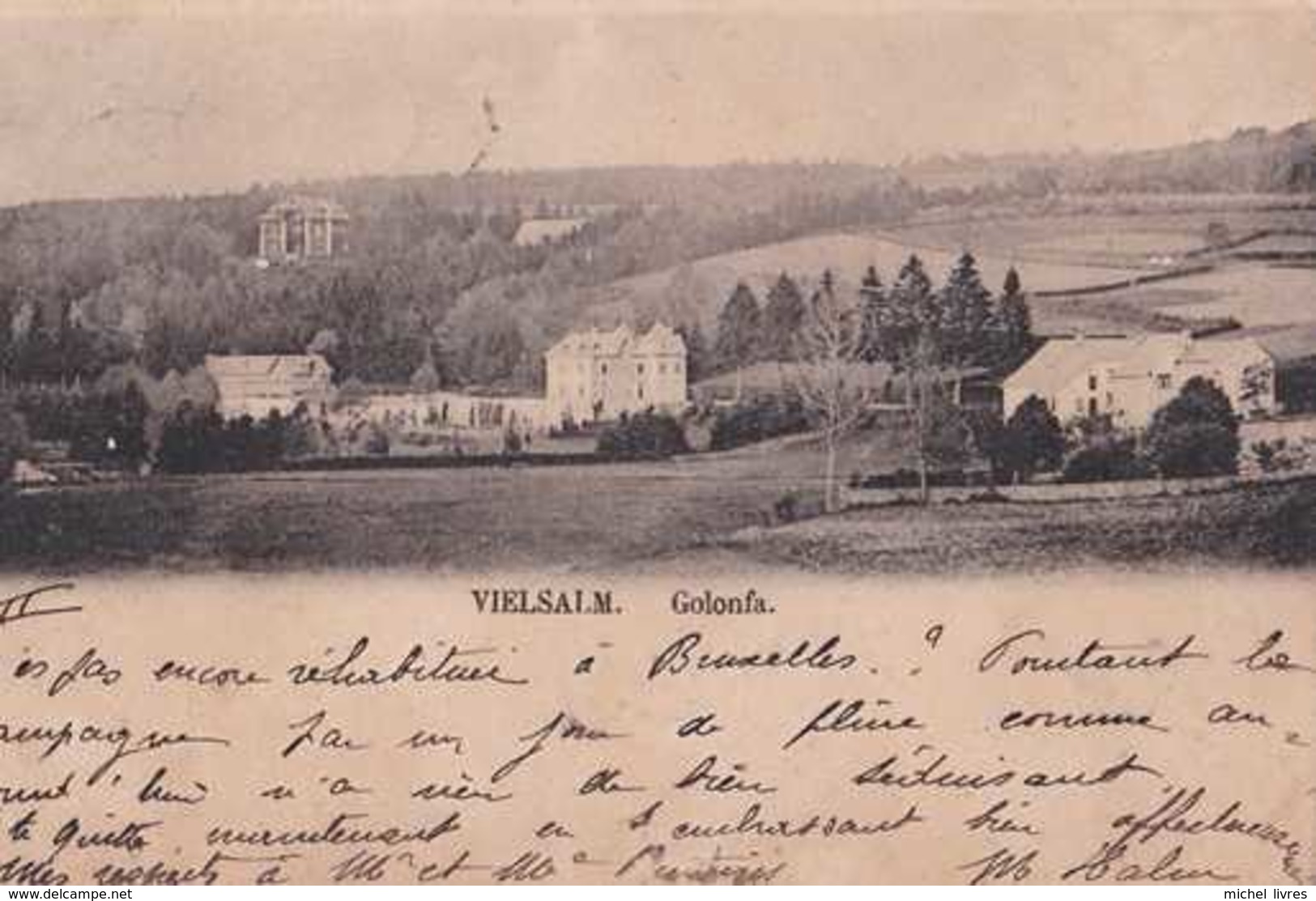 Vielsalm - Golonfa - Circulé En 1899 - Dos Non Séparé - TBE - Vielsalm