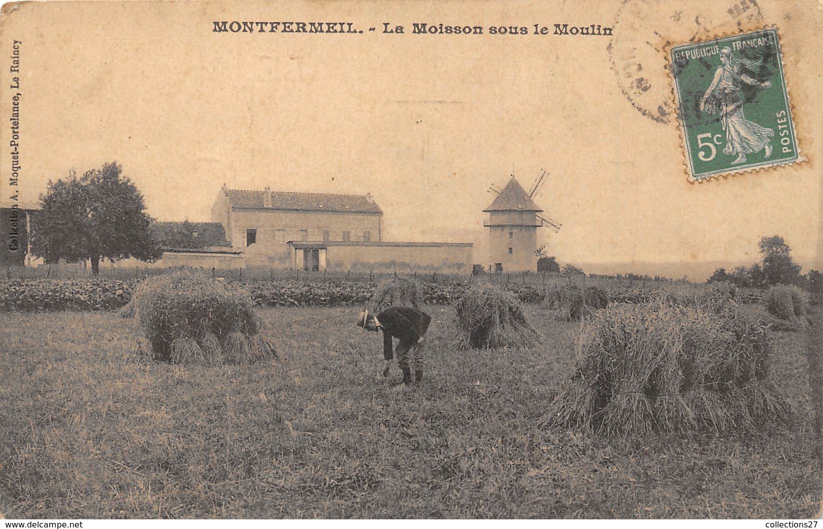 93-MONTFERMEIL- LA MOISSON SOUS LE MOULIN - Montfermeil