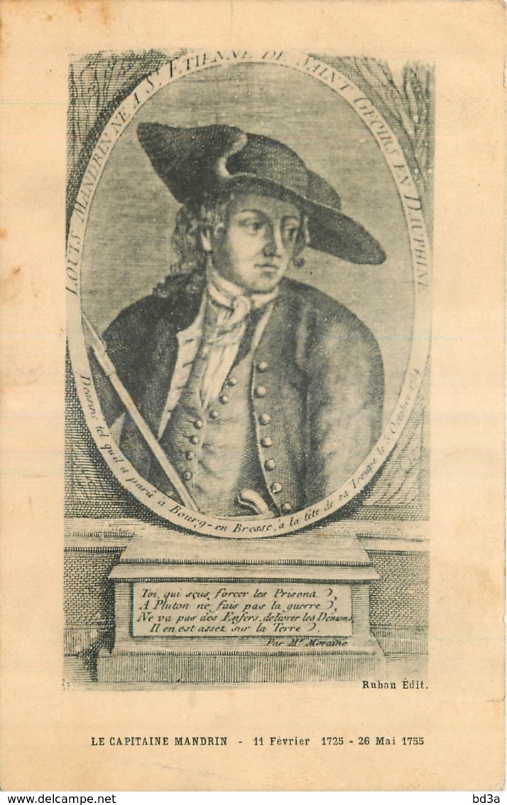 CPA CELEBRITE - LE CAPITAINE MANDRIN - 1725 - 1755 - Personnages Historiques
