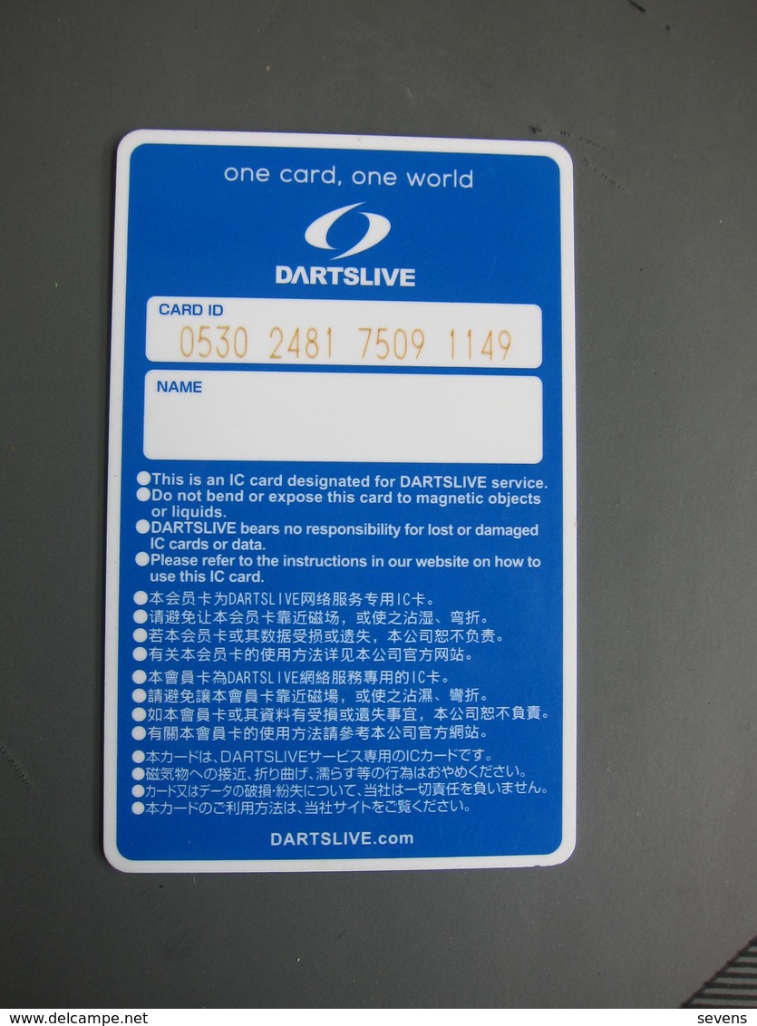 Dartslive Internet Service Card - Sonstige & Ohne Zuordnung