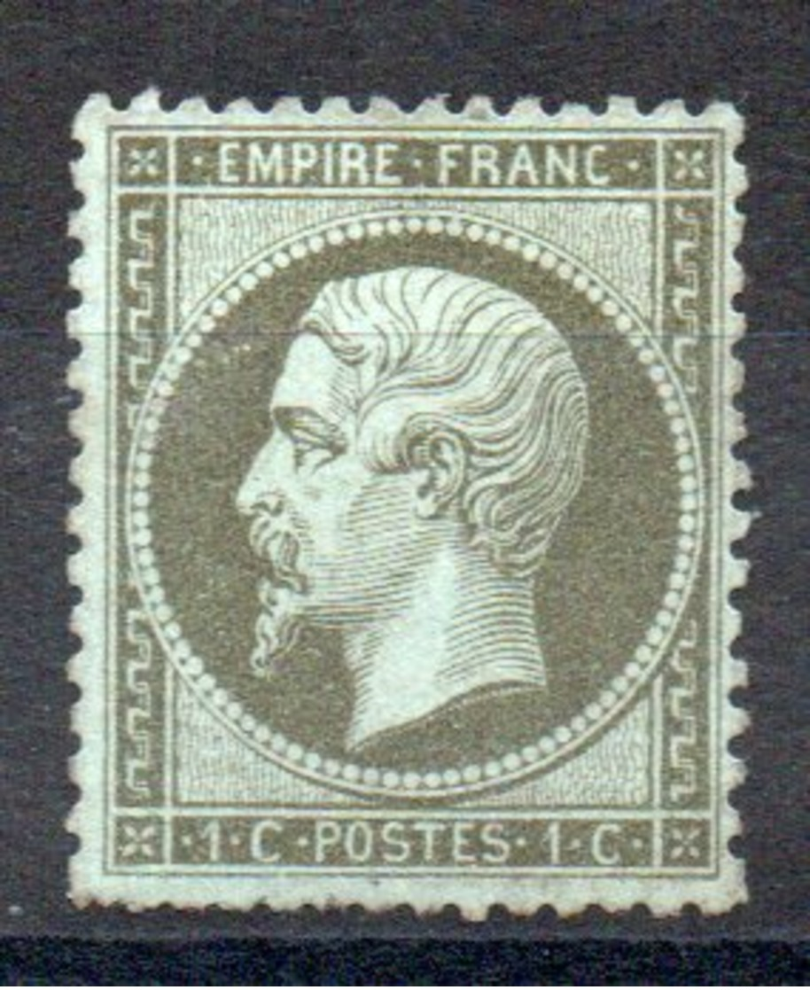 FRANCE - YT N° 19 - Neuf (*) Sg - Cote: 60,00 € - 1862 Napoleon III