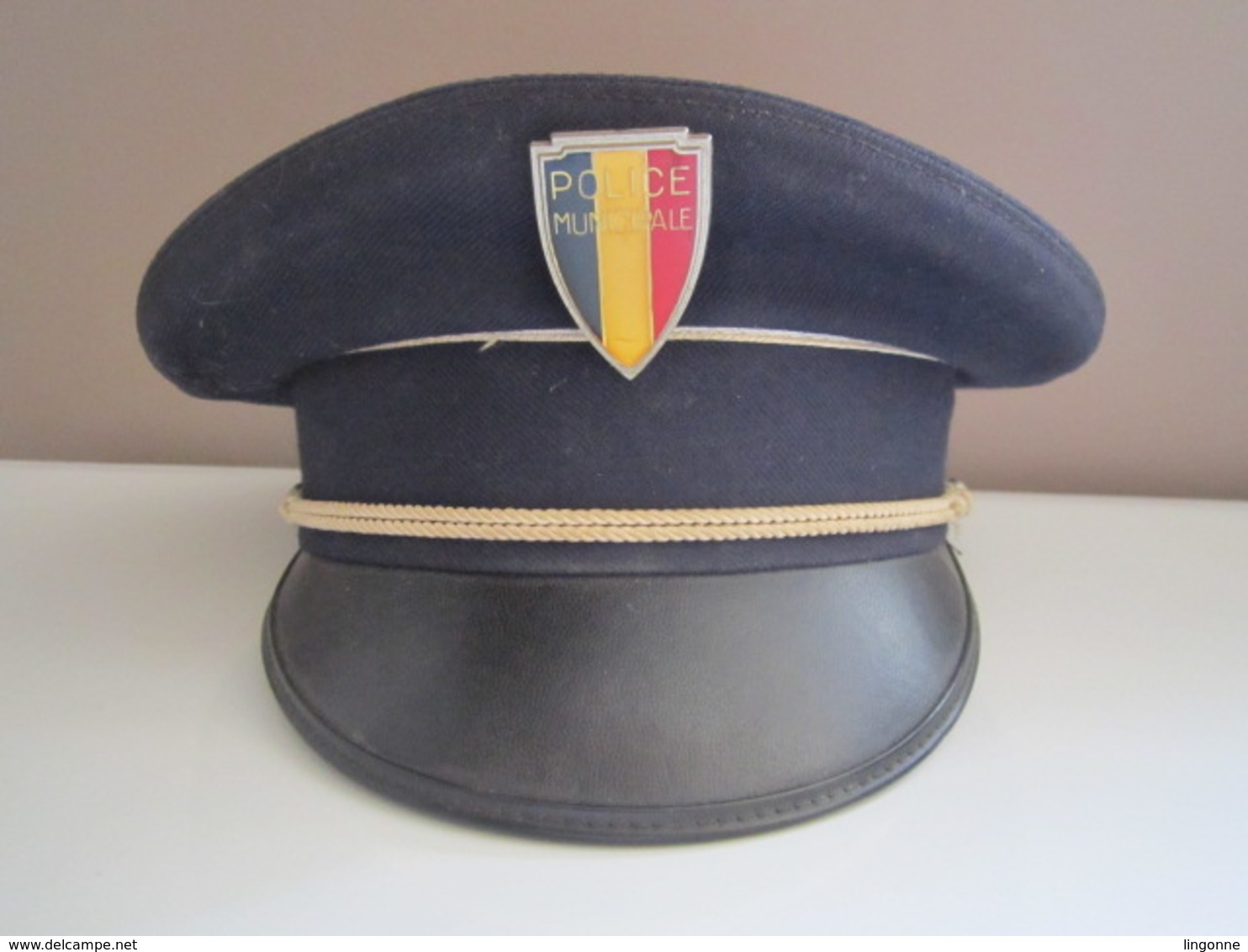 RARE Ancienne CASQUETTE POLICE MUNICIPALE FRANÇAISE - Police & Gendarmerie