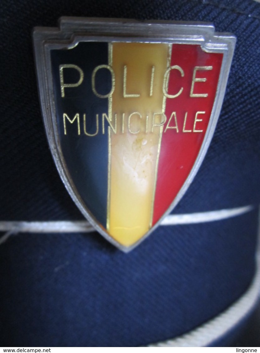 RARE Ancienne CASQUETTE POLICE MUNICIPALE FRANÇAISE - Police & Gendarmerie