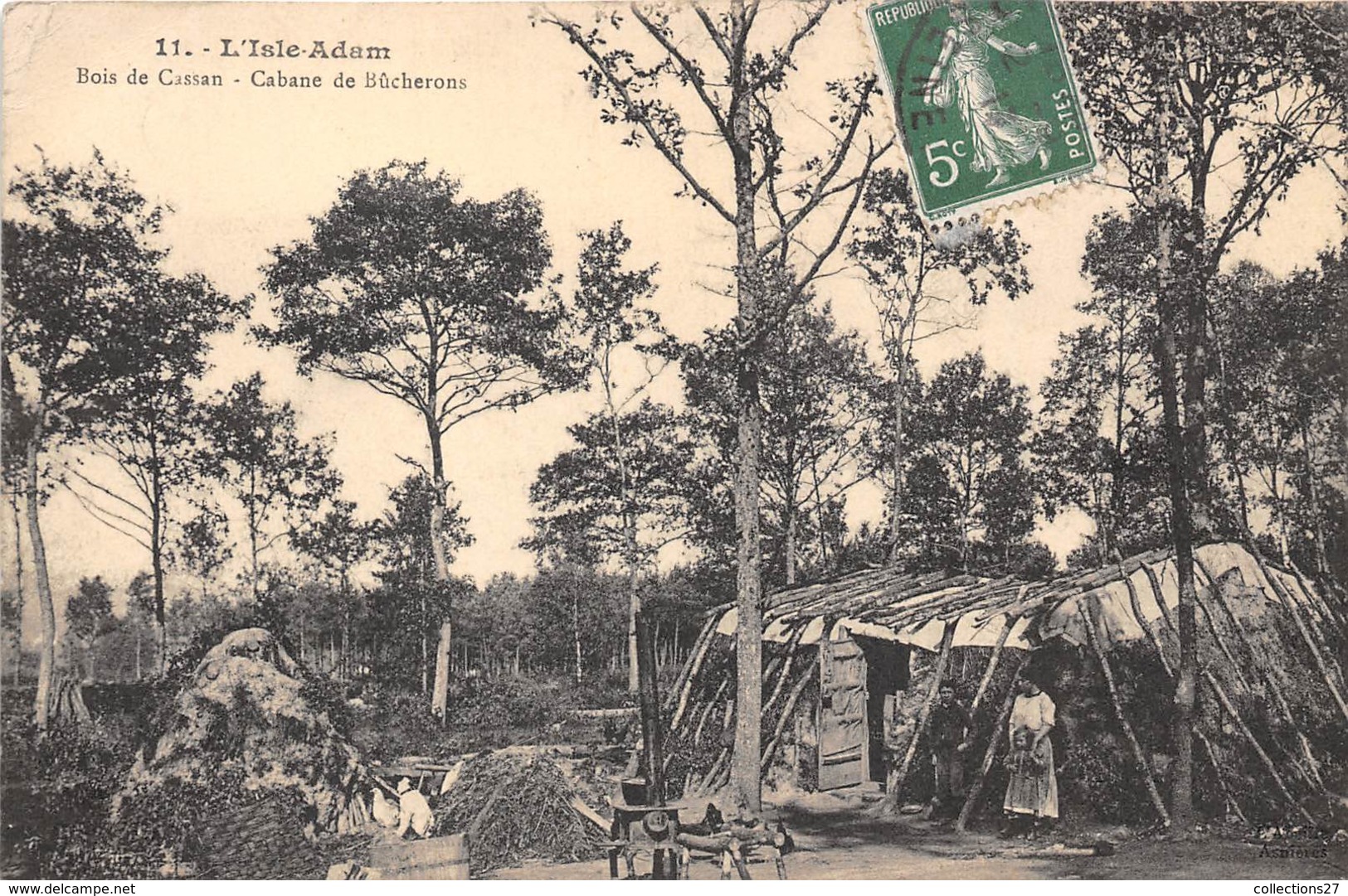 95-L'ISLE-ADAM- BOIS DE CASSAN, CABANE DE BÛCHERONS - L'Isle Adam