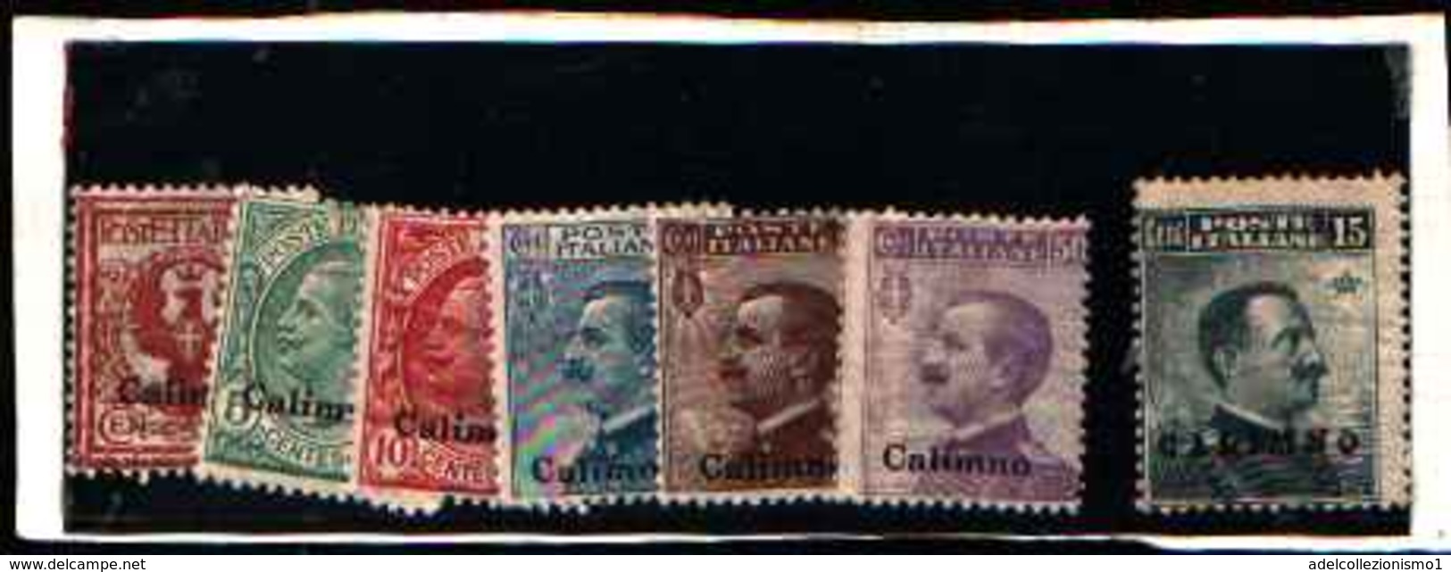 5624BIS )  EGEO-CALINO-Serie Ordinaria - 1 Dicembre 1912 -6 V.MNH**- 1 MLH* - Egée (Calino)