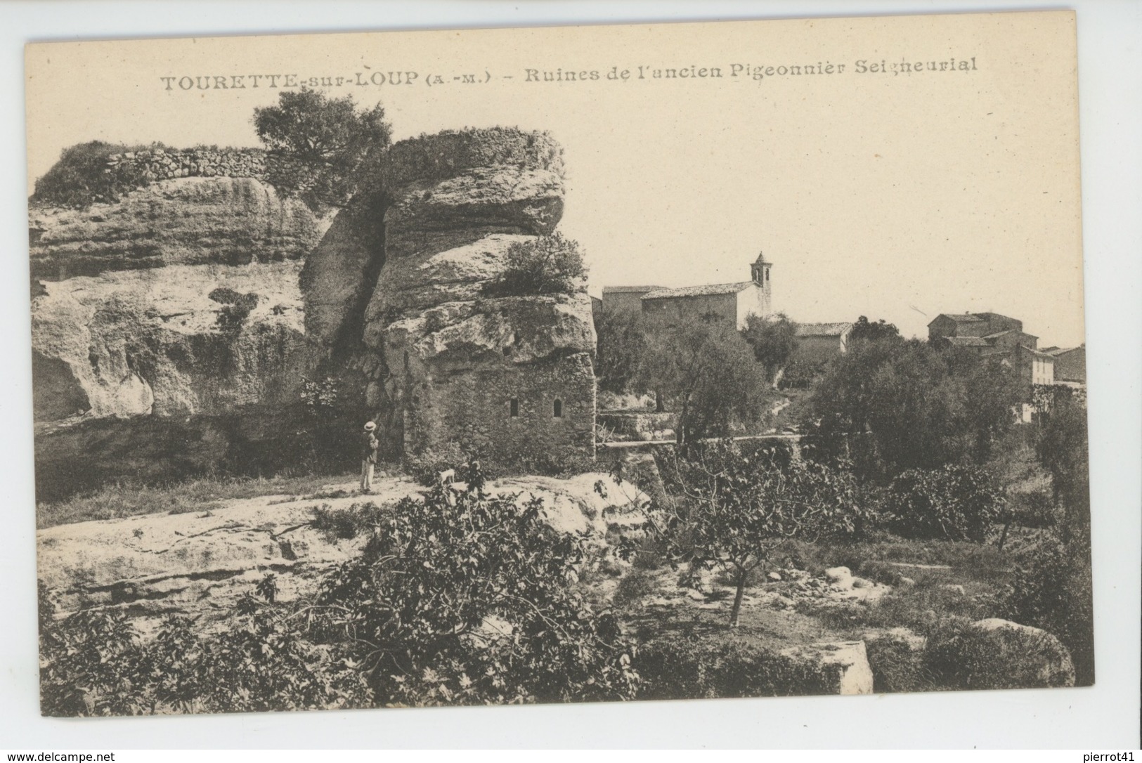 TOURETTE SUR LOUP - Ruines De L'Ancien Pigeonnier Seigneurial - Otros & Sin Clasificación