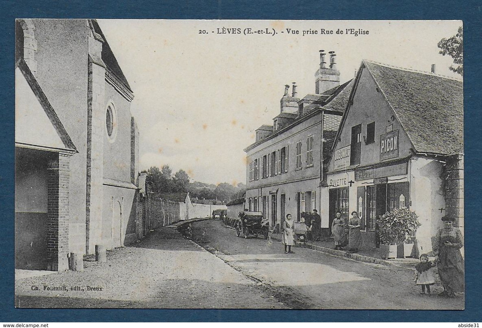 LEVES - Vue Prise Rue De L' Eglise - Lèves