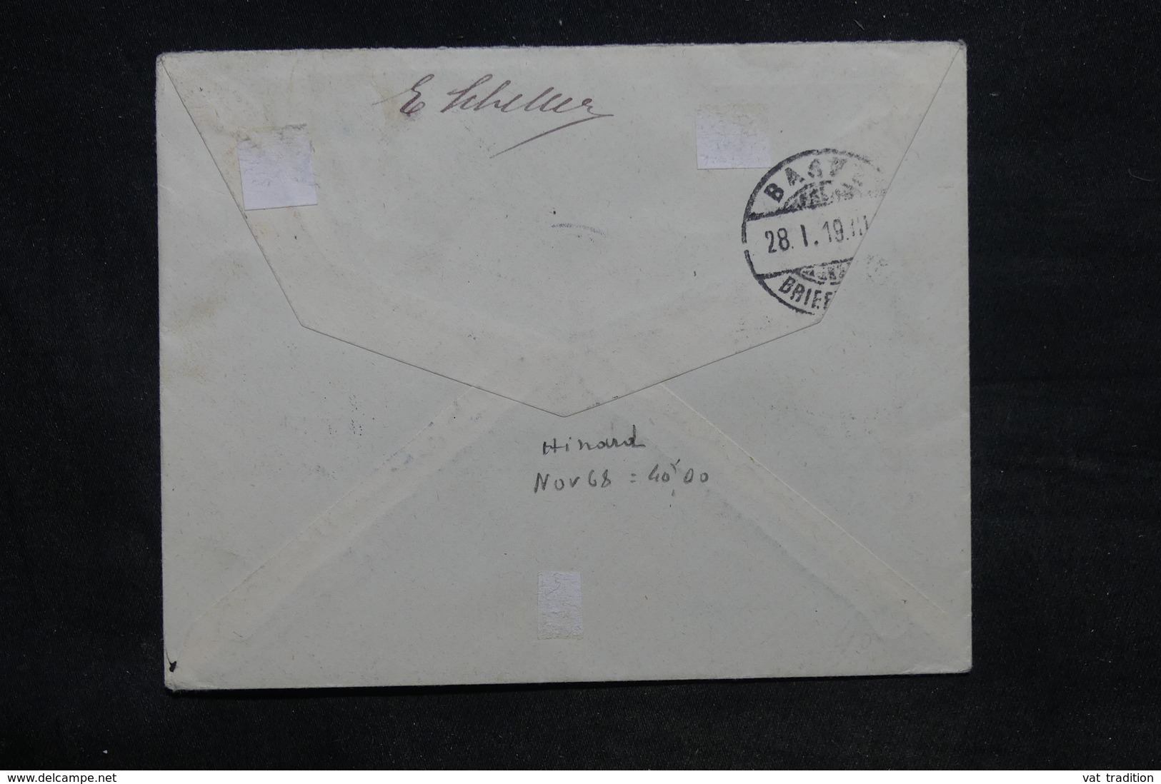 FRANCE - Enveloppe De Bartenheim Pour La Suisse En Recommandé Provisoire En 1919 - L 34209 - Covers & Documents