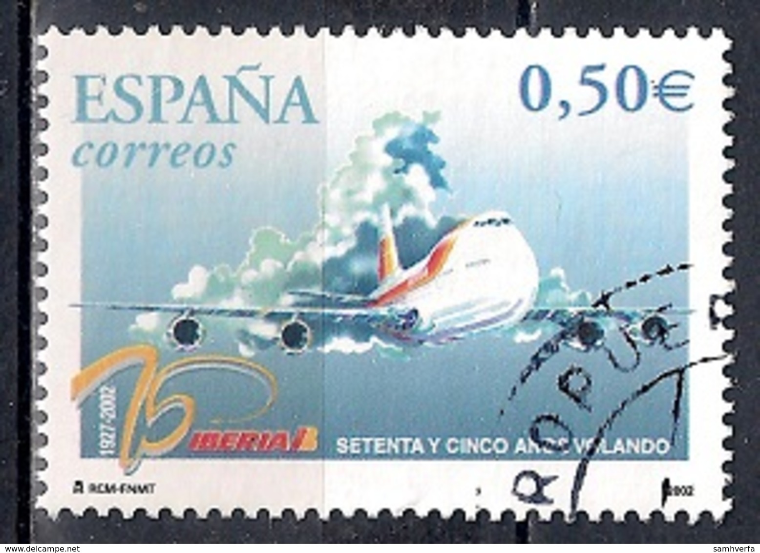 Spain 2002 -  The 75th Anniversary Of IBERIA Airlines - Usados