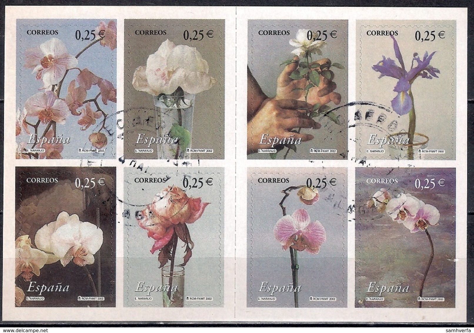 Spain 2002 - Flowers - Orquideas - Self-Adhesive - Booklet - Usados