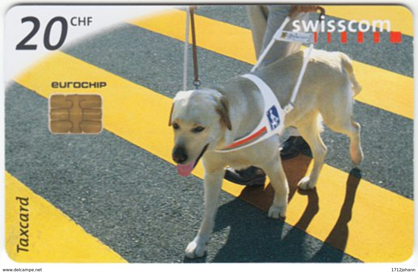 SWITZERLAND C-314 Chip Swisscom - Animal, Rescue Dog - Used - Suisse