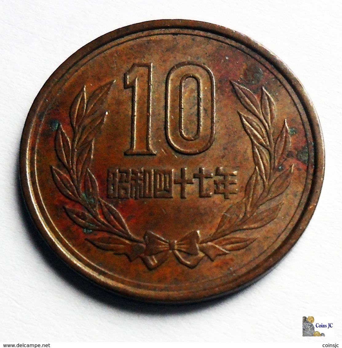 Japan - 10 Yen - 1972:Year 47 - Japón