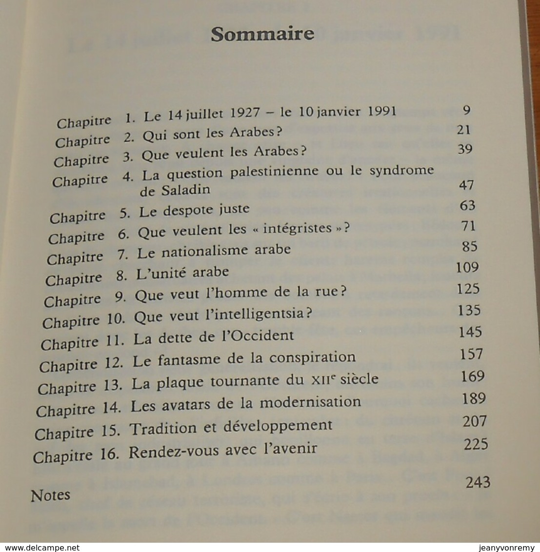 Que Veulent Les Arabes ? Fereydoun Hoveyda. 1991 - Historia