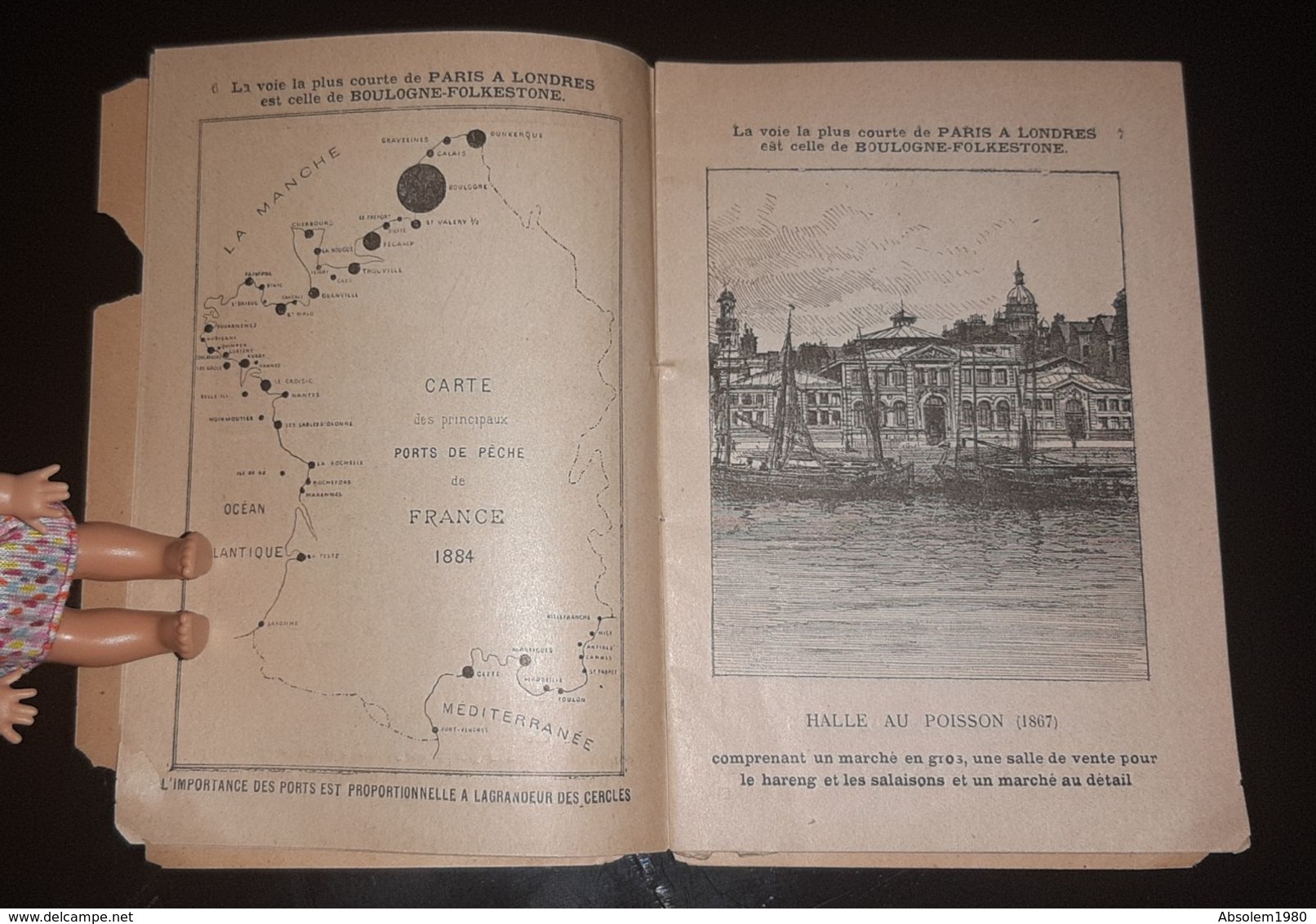 62 BOULOGNE SUR MER 1889 GUIDE TOURISTIQUE FOLKESTONE VUES DU PORT ET DE LA VILLE GRAVURES ILLUSTRE PAS DE CALAIS - Dépliants Touristiques