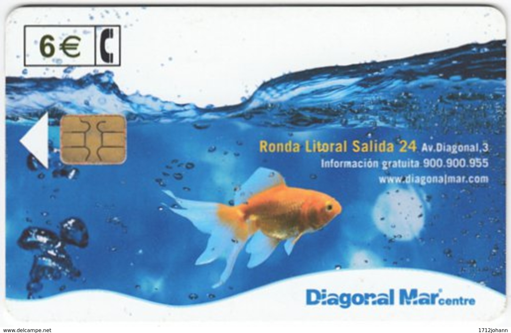 SPAIN B-460 Chip Telefonica - Animal, Sea Life, Fish - Used - Autres & Non Classés