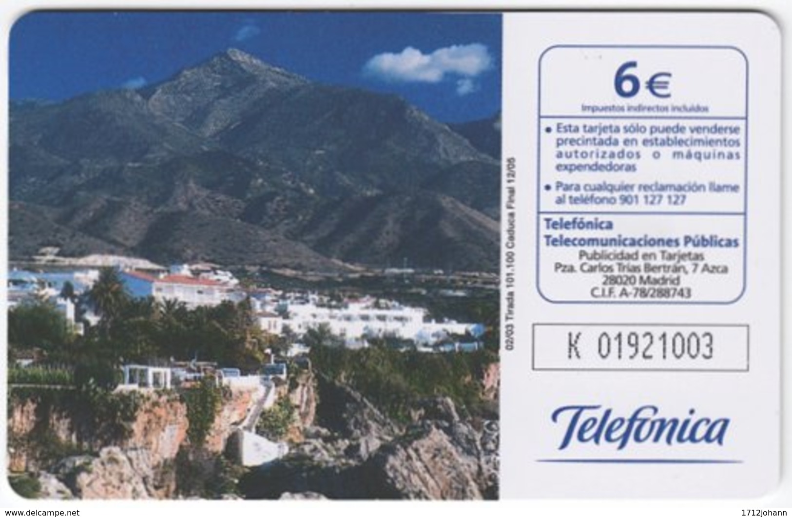 SPAIN B-463 Chip Telefonica - Advertising, Tourism - Used - Autres & Non Classés