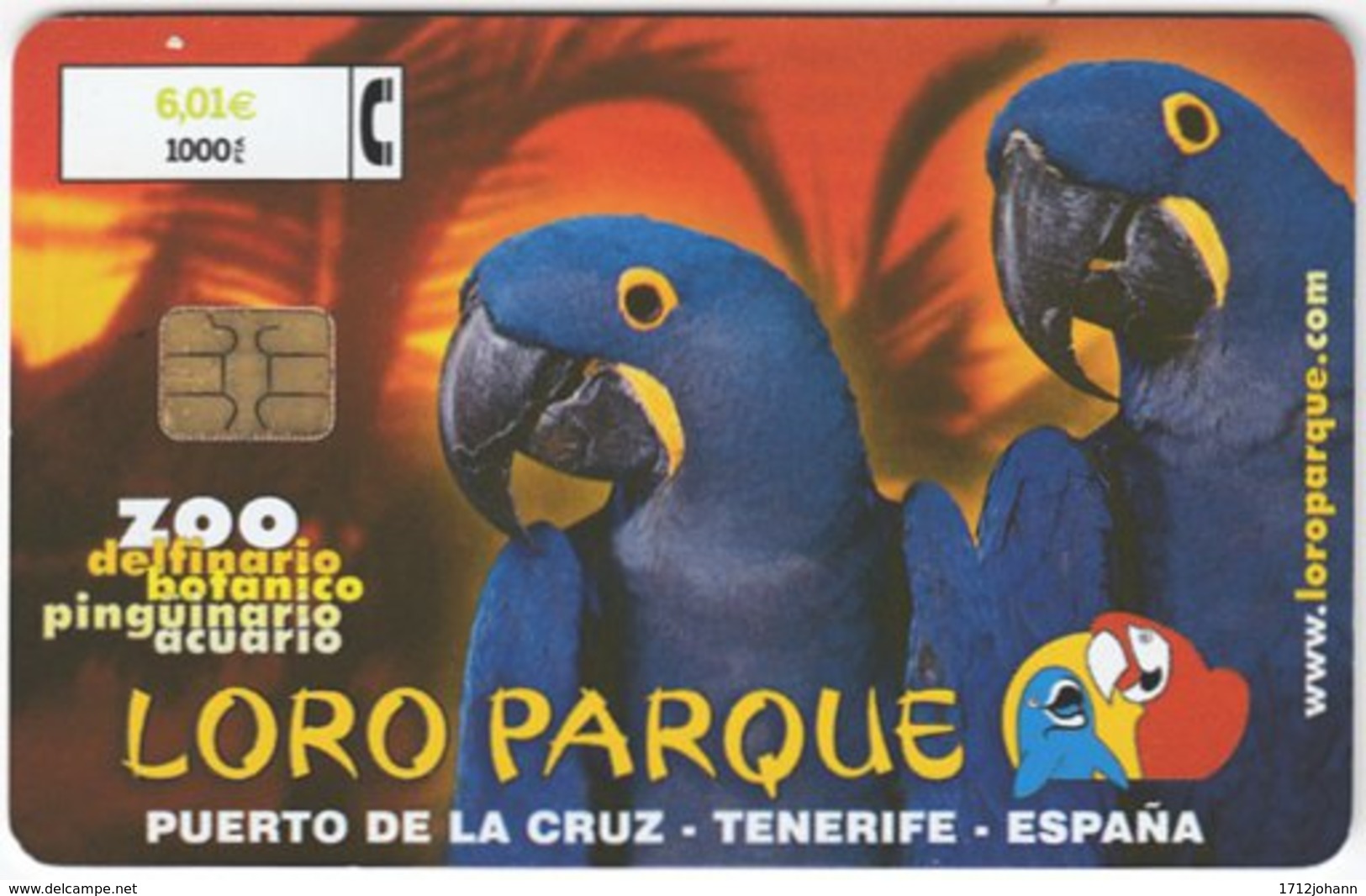 SPAIN B-479 Chip Telefonica - Animal, Bird, Parrot - Used - Autres & Non Classés