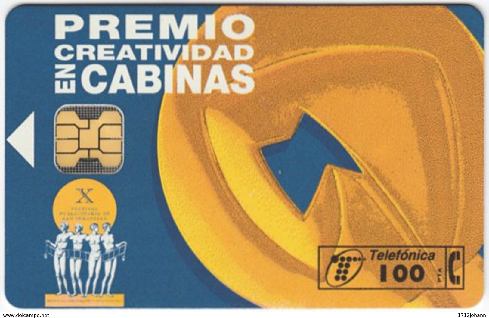 SPAIN B-482 Chip Telefonica - Used - Autres & Non Classés