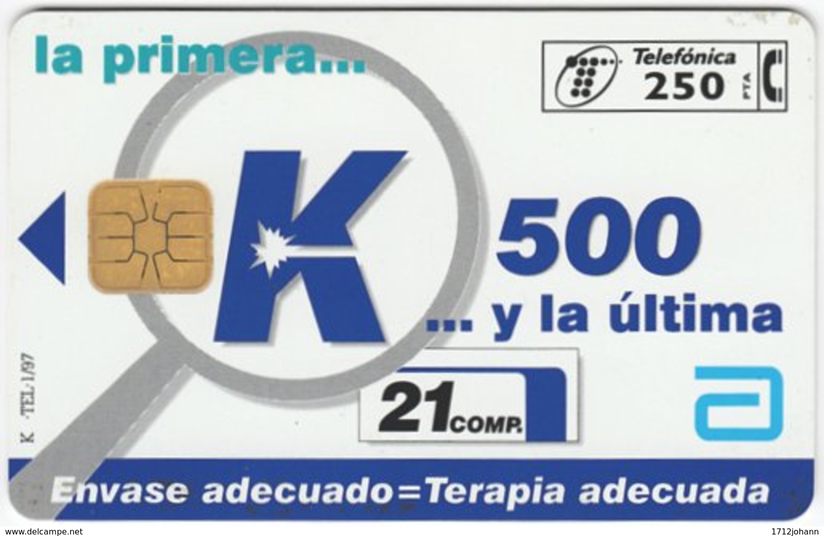 SPAIN B-484 Chip Telefonica - Used - Autres & Non Classés