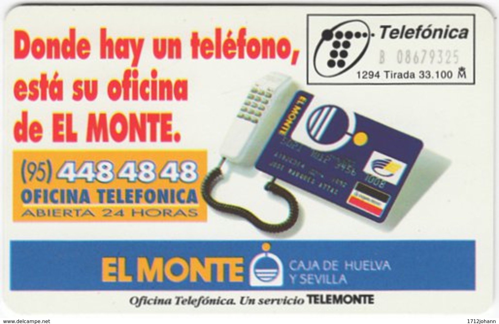 SPAIN B-492 Chip Telefonica - Used - Autres & Non Classés