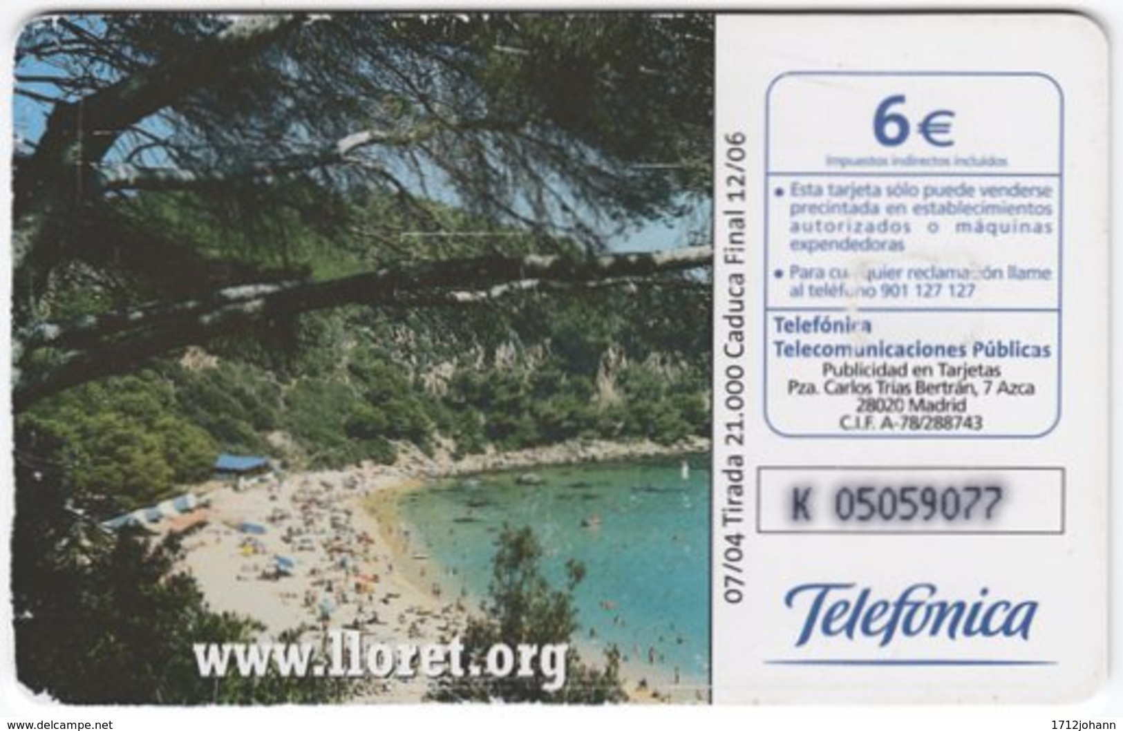 SPAIN B-518 Chip Telefonica - Landscape, Coast, Culture, Castle - Used - Autres & Non Classés