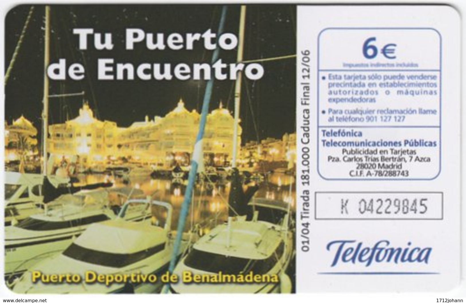 SPAIN B-520 Chip Telefonica - Landscape, Coast - Used - Autres & Non Classés