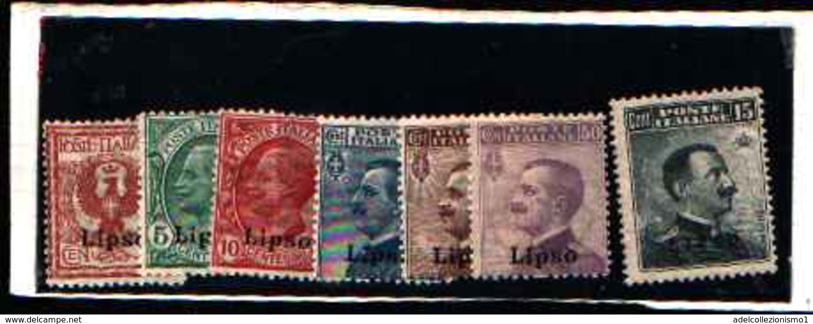 5640BIS )  EGEO-LIPSO-Serie Ordinaria - 1 Dicembre 1912-SERIE MNH** - Ägäis (Lipso)