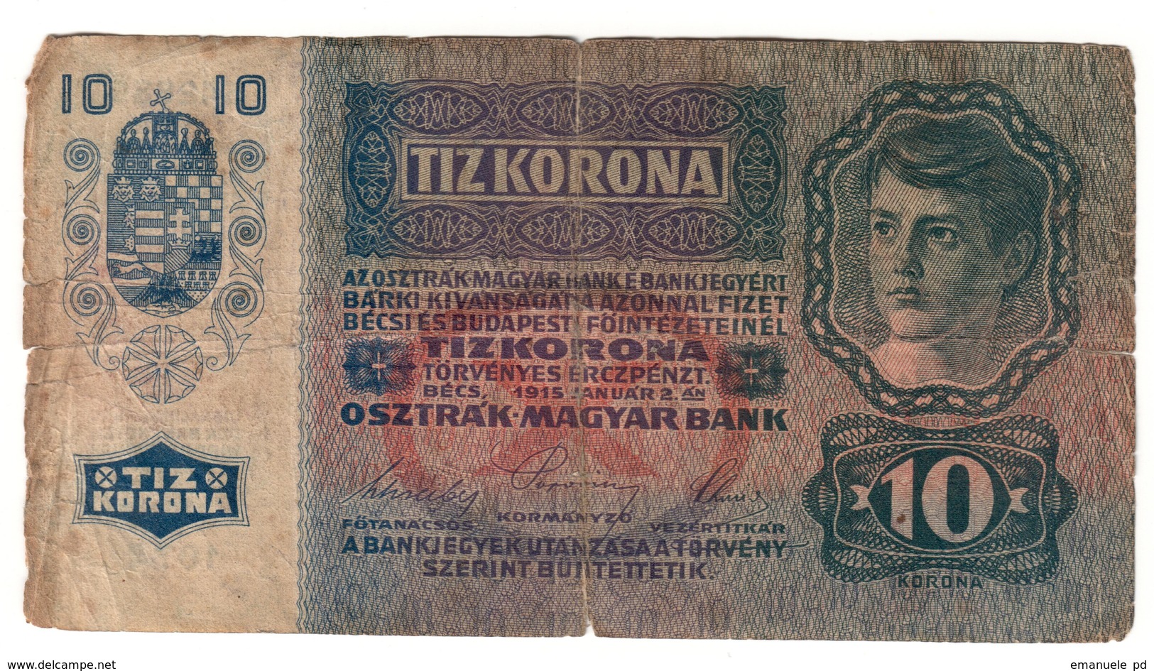 Austria 10 Kronen 1915 - Austria