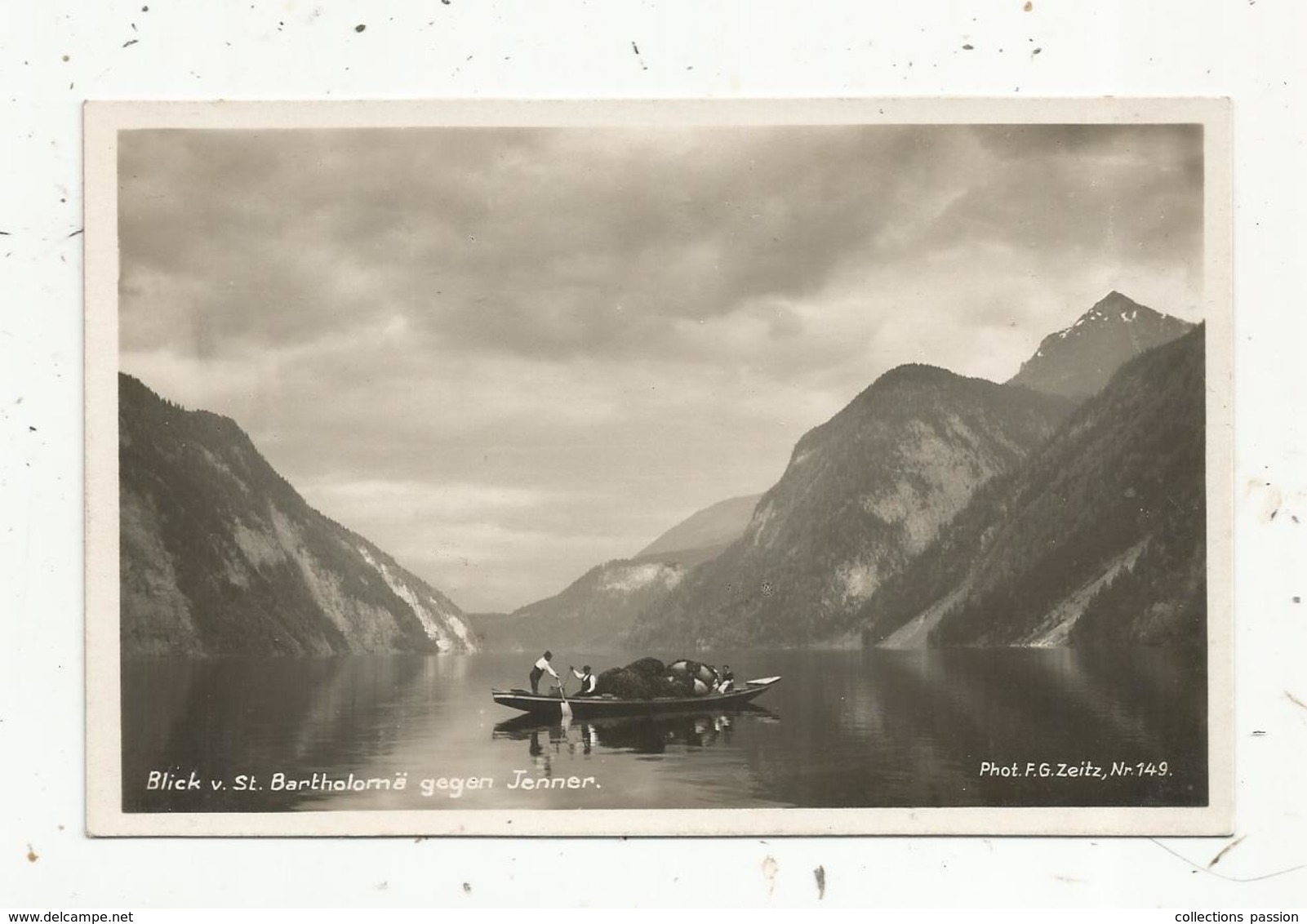 Cp, Allemagne , Blick V. St.  Bartholomä Gegen Jenner,  Vierge - Berchtesgaden