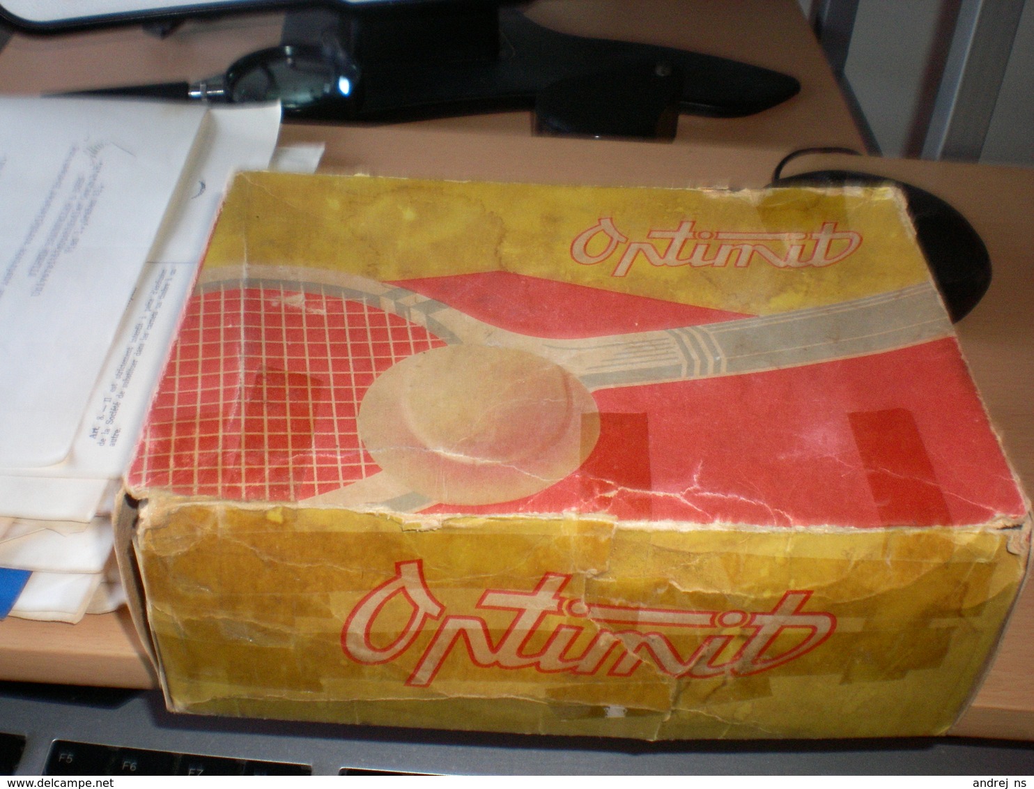 Tennis Balls In The Original Box 4 Balls Optimut Czechoslovakia - Apparel, Souvenirs & Other