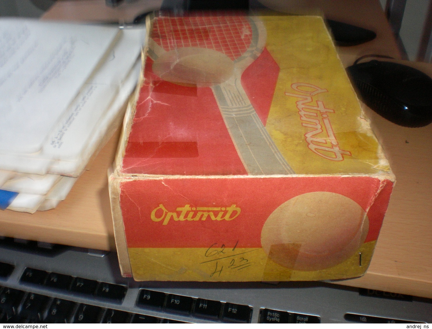 Tennis Balls In The Original Box 4 Balls Optimut Czechoslovakia - Apparel, Souvenirs & Other