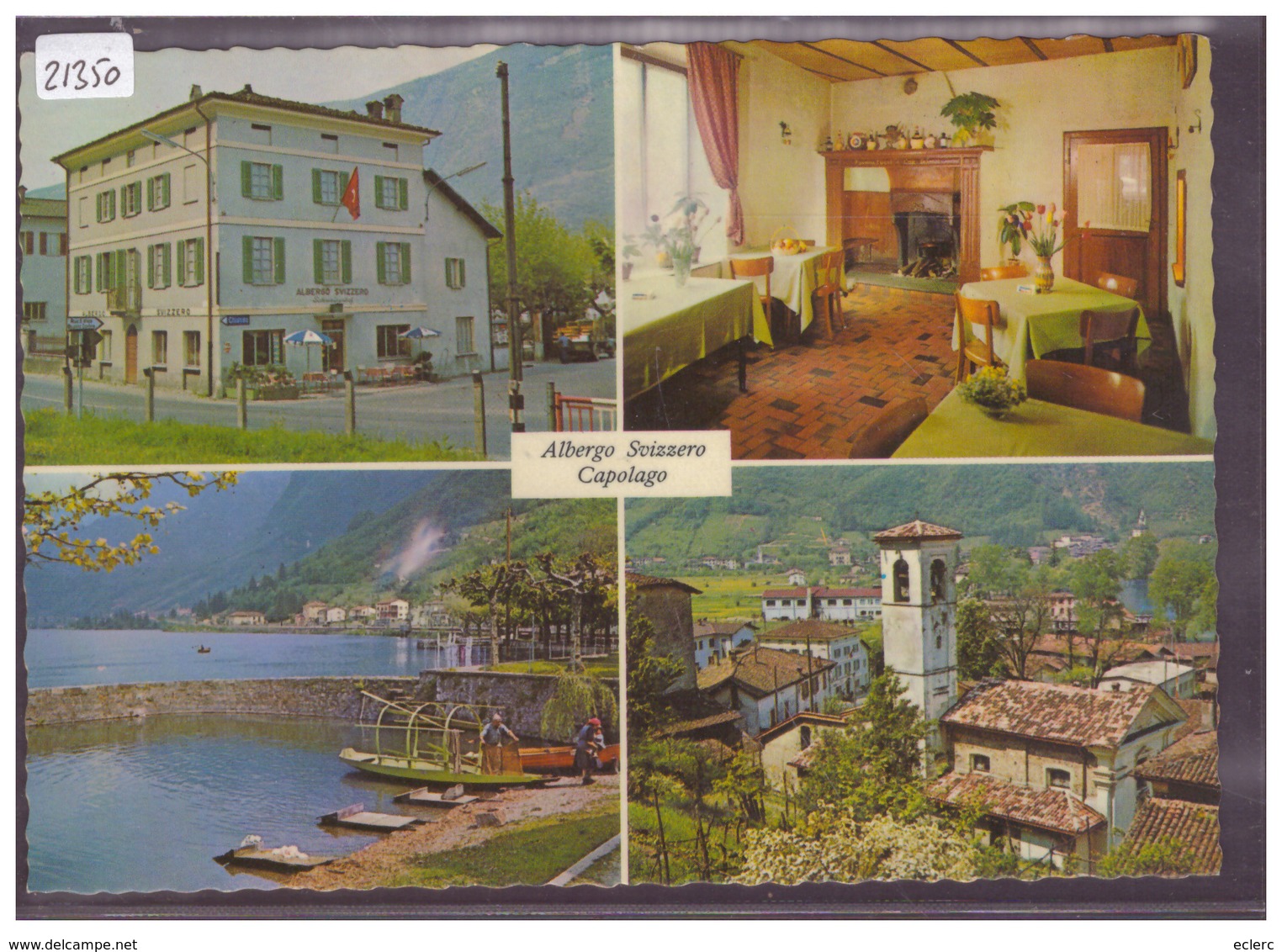 CARTE MODERNE - CAPOLAGO - ALBERGO SVIZZERO - TB - Capolago