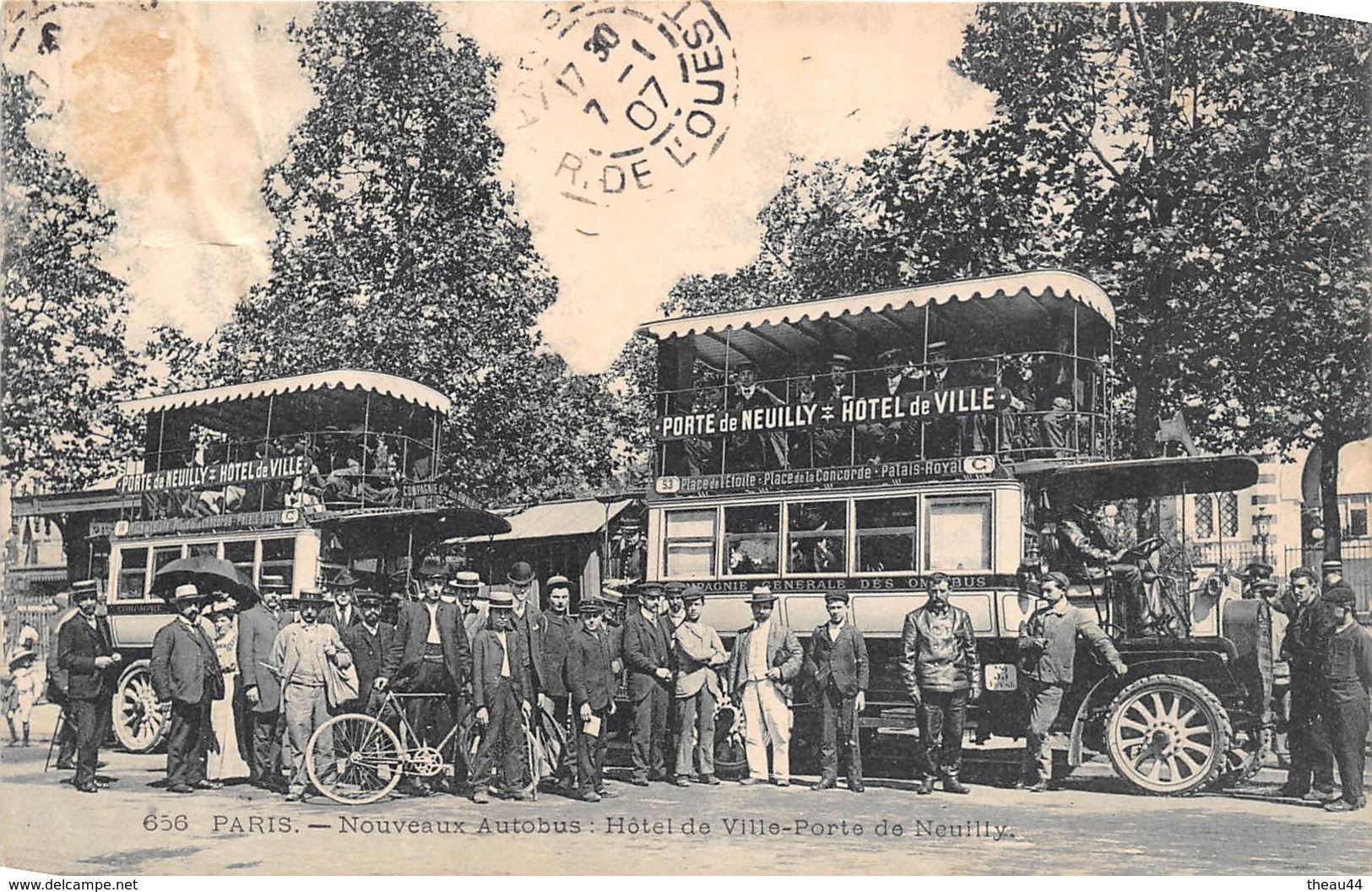 ¤¤  -  PARIS   -  Nouveaux Autobus  -  Hôtel De Ville-Porte De Neuilly     -   ¤¤ - Arrondissement: 16