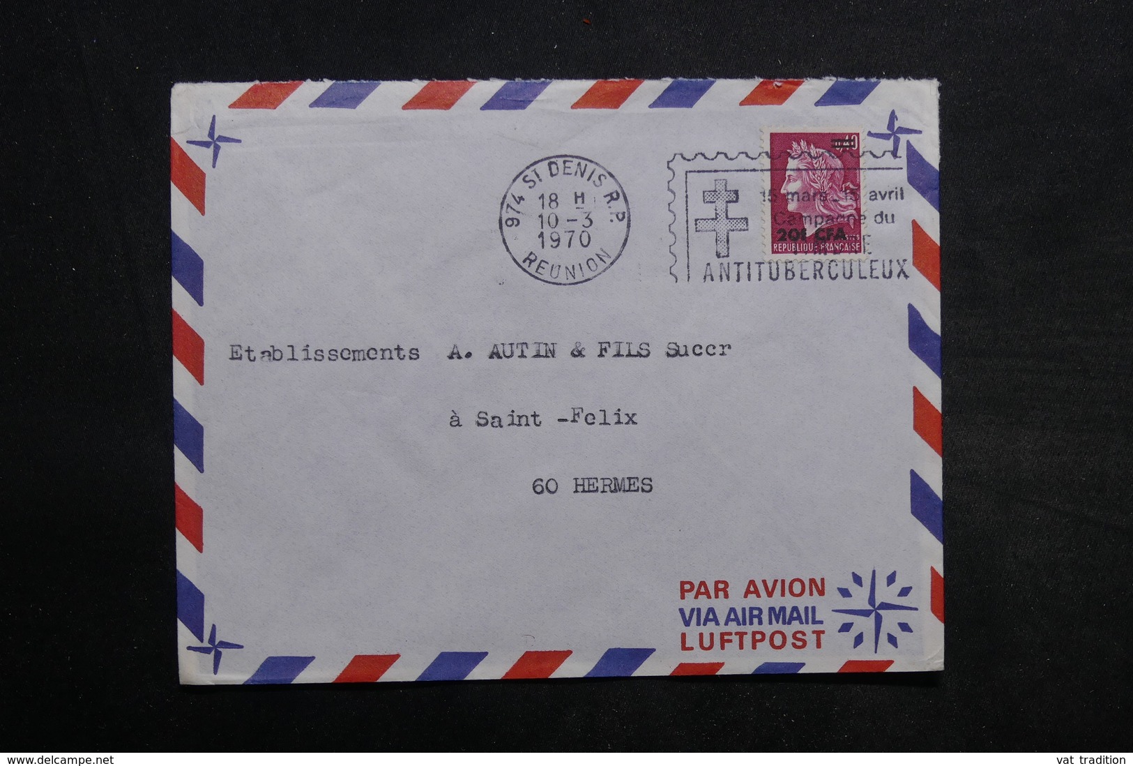 RÉUNION - Lot De 55 Enveloppes , Période 1970 - L 34243 - Lettres & Documents