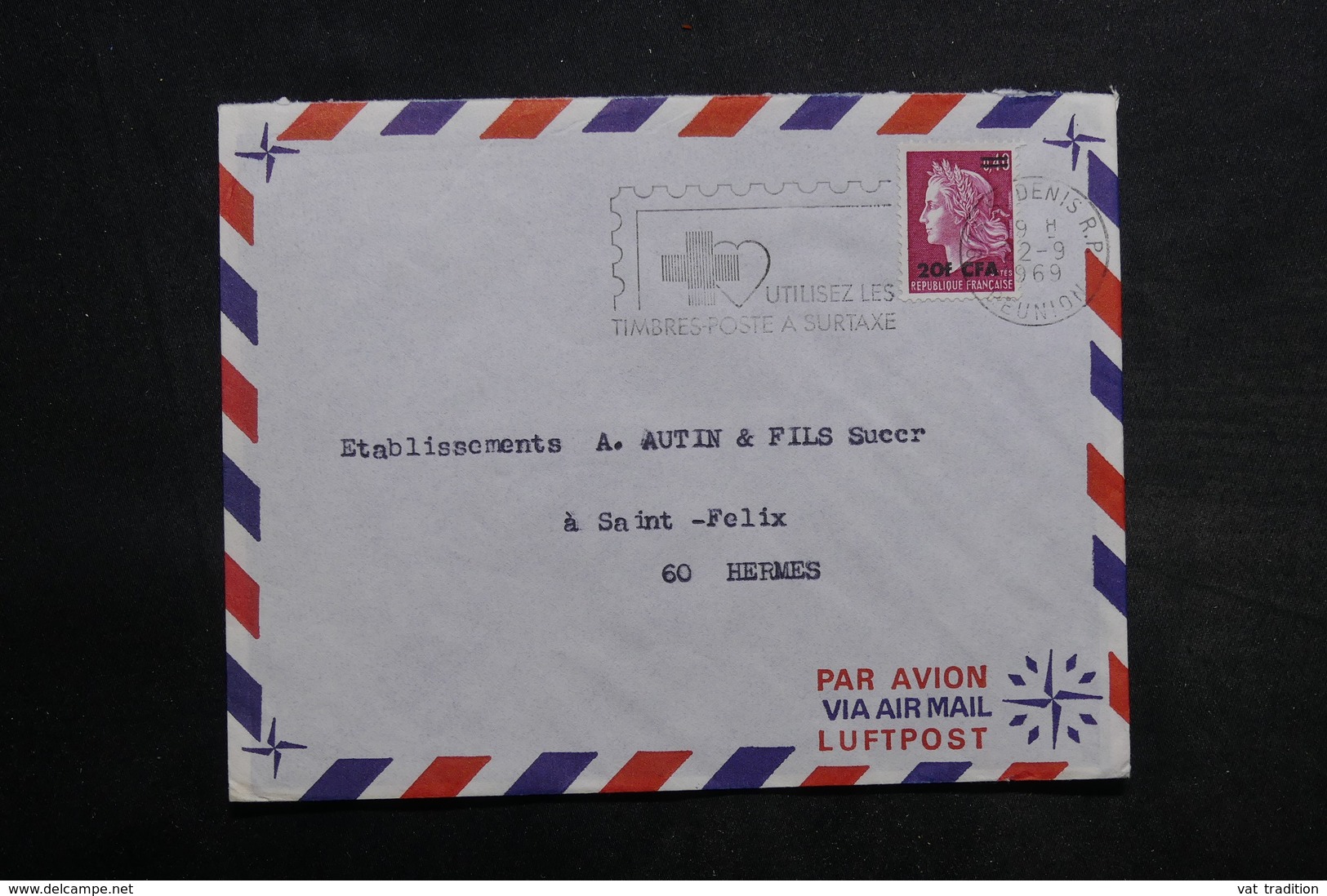 RÉUNION - Lot De 55 Enveloppes , Période 1970 - L 34243 - Lettres & Documents