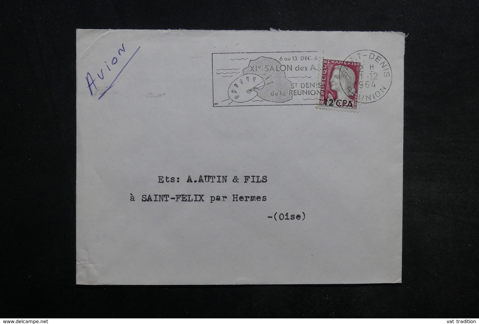 RÉUNION - Lot de 55 enveloppes , période 1970 - L 34243